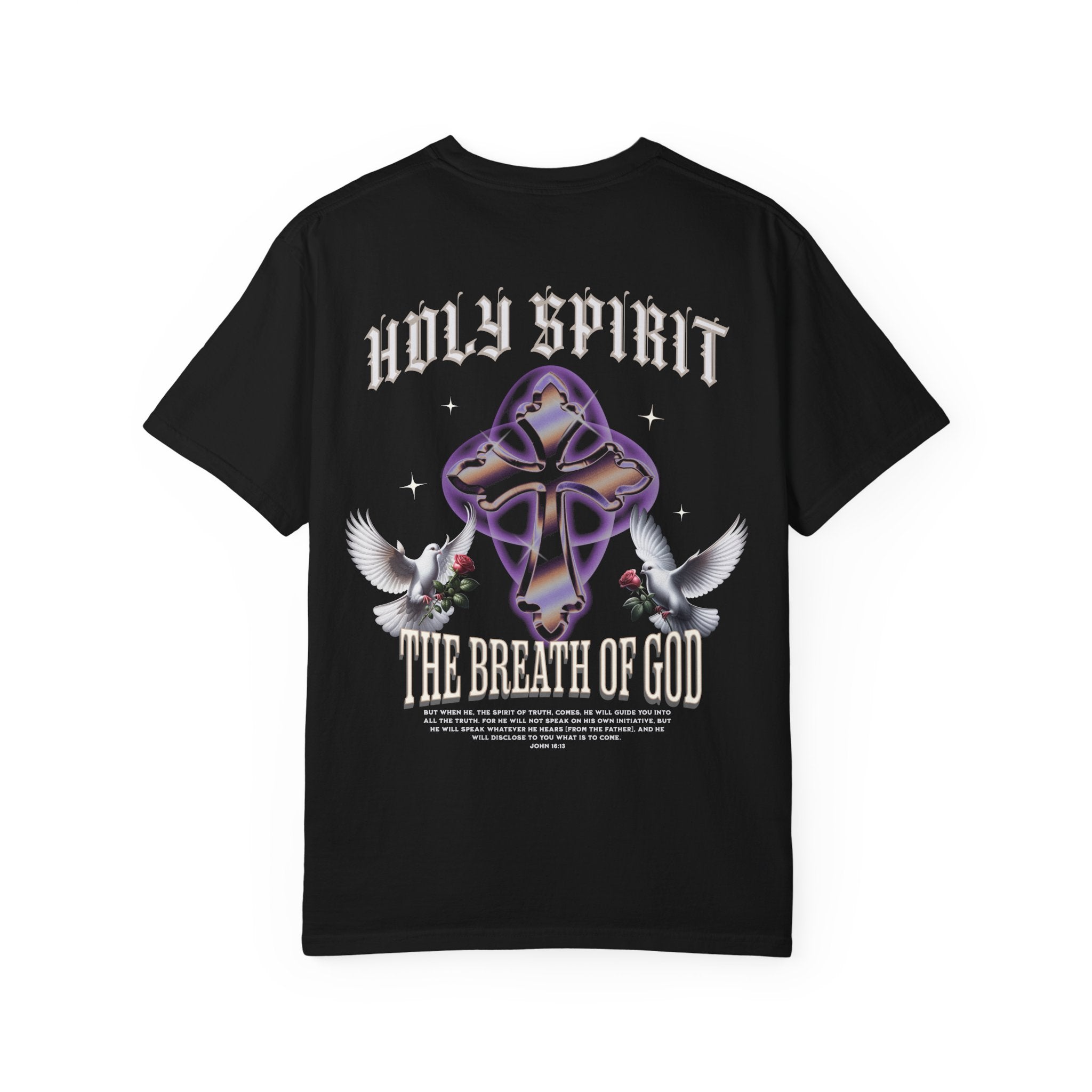 Holy Spirit Graphic T-Shirt - Streetwear Unisex Garment-Dyed